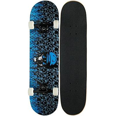 KPC Pro Skateboard Complete, Blue Flame