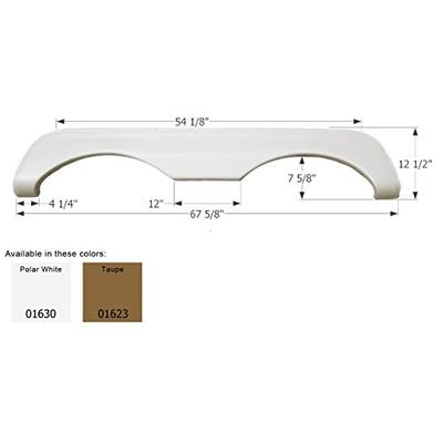 ICON Mckenzie Tandem Fender Skirt FS769, Taupe