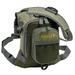 Allen Bear Creek Micro Fishing Chest Vest, Olive small fly fishing chest vest