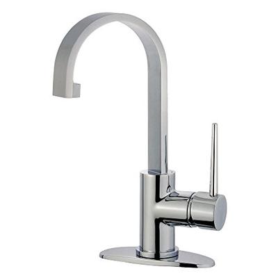 Kingston Brass LS8211NYL New York Single-Handle Bathroom Faucet with Push Pop-Up 5-1/16" Polished Ch