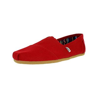 TOMS Men's Alpargata Canvas Red Ankle-High Flat Shoe - 10M