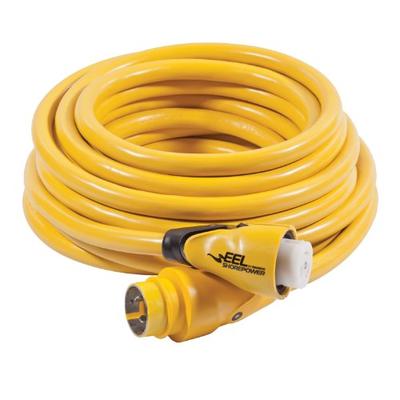 Marinco EEL 50-Amp 125/250-Volt Cord Set, Yellow, 25-Feet