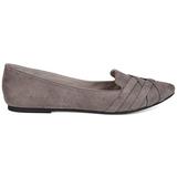 Brinley Co. Womens Pointed Toe Flat Grey, 6 Regular US screenshot. Shoes directory of Clothing & Accessories.