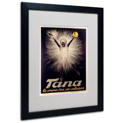 Tana Shoe Polish by Leonetto Cappiello with Black Frame Artwork, 16 by 20-Inch