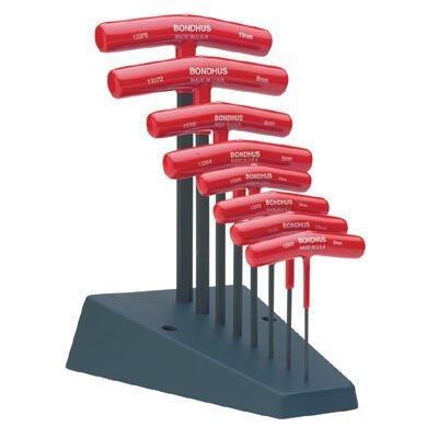 Standard T-Handle Hex Tool Sets - 8 pc metric t handle w/stand 2-10 mm