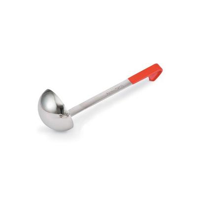 Vollrath 4980865 Orange Handled 8 Ounce Stainless Steel Ladle