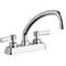 Chicago Faucet W4D-L9E35-369AB Deck Mount Workboard faucet with 9-1/2