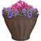 Sunnydaze Charlotte Flower Pot Planter, Outdoor/Indoor Extra-Durable Double-Walled Polyresin with UV
