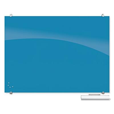 Best-Rite Visionary Colors Magnetic Glass Dry Erase Whiteboard, 3 x 4 Feet, Light Blue (83844-Blue)