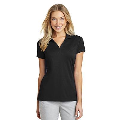 Port Authority Women's Rapid Dry Mesh Polo L573 Black Small