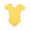 Leveret Girls Leotard Yellow Short Sleeve X-Large (12-14)
