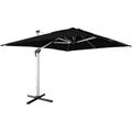 Sweeek - Parasol déporté haut de gamme rectangulaire 3x4m – pyla Noir – Toile Sunbrella ® fabriquée