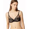 Maison Lejaby Women's Sin Non-Padded Wired Bra, Black (Noir 04), 34D (Size: 90D)