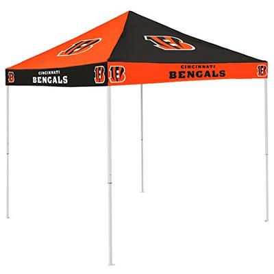 Logo Brands NFL Cincinnati Bengals Checkerboard Tent Checkerboard Tent, Black, One Size