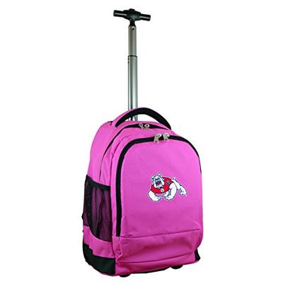NCAA Fresno State Bulldogs Expedition Wheeled Backpack, 19-inches, Pink
