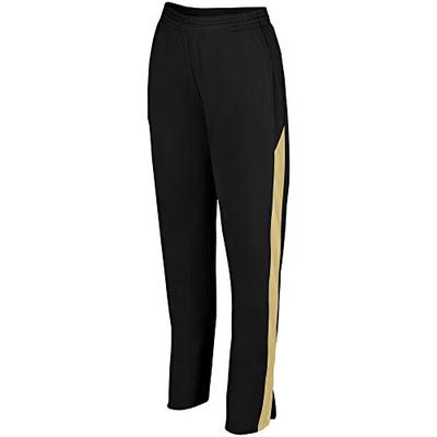 Augusta Sportswear Women's Medalist Pant 2.0 L Black/Vegas Gold