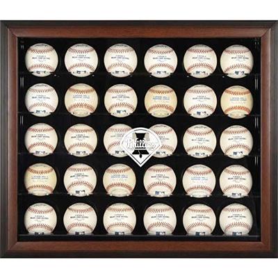 Mounted Memories Philadelphia Phillies 30 Ball Mahogany Baseball Display Case
