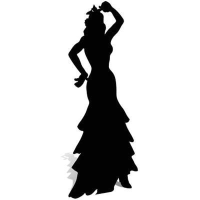 SC49 Flamenco Dancer (Silhouette) Cardboard Cutout Standup