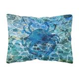 Caroline's Treasures BB5369PW1216 Blue Crab Under Water Canvas Fabric Decorative Pillow, 12H x16W, M screenshot. Pillows directory of Bedding.