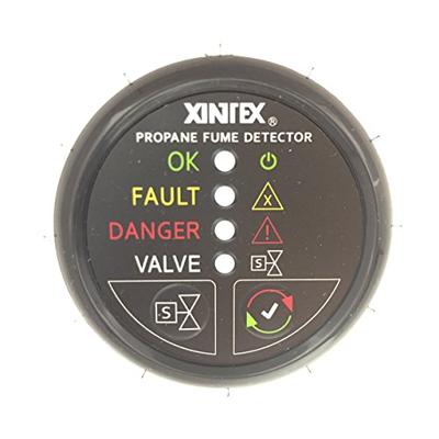 Fireboy-Xintex Xintex Propane Fume Detector w/Plastic Sensor & Solenoid Valve - Black Bezel Display