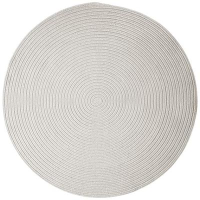 Boca Raton Polypropylene Braided Round Rug, 4-Feet, Shadow