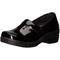 Easy Works Women's LYNDEE Health Care Professional Shoe, Black Patent, 9 2W US