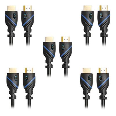 3ft (0.9M) High Speed HDMI Cable Male to Male with Ethernet Black (3 Feet/0.9 Meters) Supports 4K 30