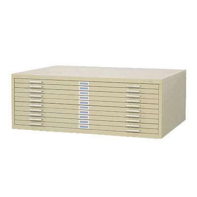 Safco Products 4986TS Flat File for 42"W x 30"D Documents, 10-Drawer (Additional options sold separa