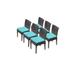 6 Belle Armless Dining Chairs in Aruba - TK Classics Belle-Tkc090B-Adc-3X-C-Aruba