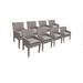 8 Monterey Dining Chairs w/ Arms in Grey - TK Classics Monterey-Tkc297B-Dc-4X-C