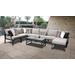 Lexington 9 Piece Outdoor Aluminum Patio Furniture Set 09d in Beige - TK Classics Lexington-09D-Beige