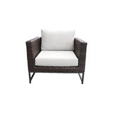 Amalfi Club Chair in Sail White - TK Classics Tkc049B-Cc-Brn-White