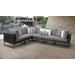 Amalfi 6 Piece Outdoor Wicker Patio Furniture Set 06v in Grey - TK Classics Amalfi-06V-Brn-Grey