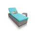 Oasis Chaise Outdoor Wicker Patio Furniture w/ Side Table in Aruba - TK Classics Oasis-1X-St-Aruba