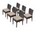 6 Napa Armless Dining Chairs in Wheat - TK Classics Tkc090B-Adc-3X-C