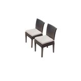 2 Belle Armless Dining Chairs in Beige - TK Classics Belle-Tkc090B-Adc-C-Beige