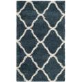 Hudson Shag Collection 6' X 9' Rug in Slate Blue And Ivory - Safavieh SGH283L-6
