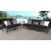 Lexington 5 Piece Outdoor Aluminum Patio Furniture Set 05a in Black - TK Classics Lexington-05A-Black