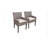 2 Monterey Dining Chairs w/ Arms in Beige - TK Classics Monterey-Tkc297B-Dc-C-Beige