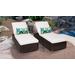 Venice Chaise Set of 2 Outdoor Wicker Patio Furniture in Sail White - TK Classics Venice-2X-White