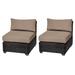 Venice Armless Sofa 2 Per Box in Wheat - TK Classics Tkc050B-As-Db