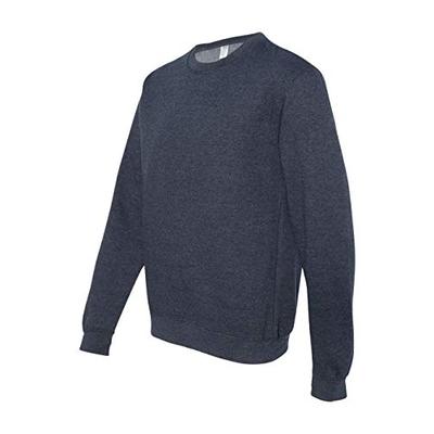 Independent Trading SS3000 Men's Midweight Crewneck Sweatshirt Classic Navy Heather Small