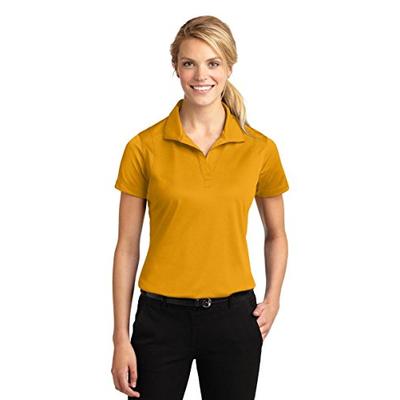Sport-Tek Women's Micropique Sport Wick Polo M Gold