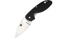 Spyderco Efficient G-10 PlainEdge Folding Knife, Black, Left/Right