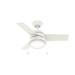 Hunter Fan Company 59301 Aker Ceiling Fan Hunter Light, 36", Fresh White