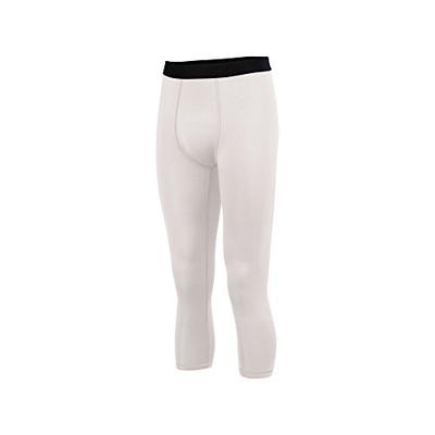 Augusta Sportswear Boys' Hyperform Compression Calf-Length Tight M White