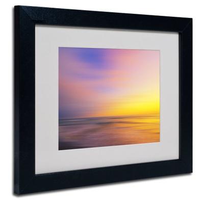 Metallic Sunset Canvas Wall Art by Philippe Sainte-Laudy, Black Frame, 11 by 14-Inch