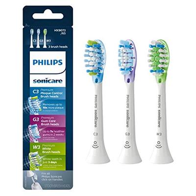 Genuine Philips Sonicare replacement toothbrush head variety pack - Premium Plaque Control, Premium