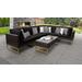 Amalfi 7 Piece Outdoor Wicker Patio Furniture Set 07b in Black - TK Classics Amalfi-07B-Gld-Black