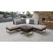 Amalfi 6 Piece Outdoor Wicker Patio Furniture Set 06b in Beige - TK Classics Amalfi-06B-Gld